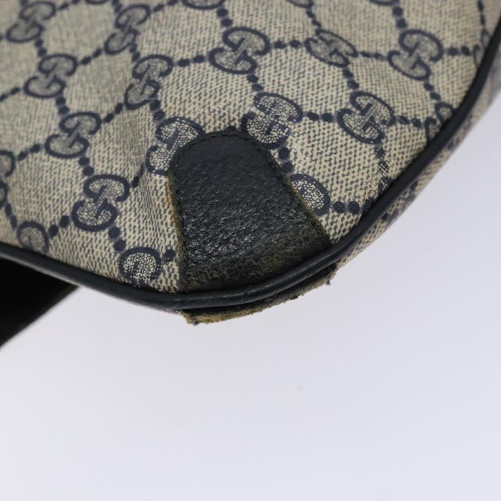 GUCCI GG Supreme Clutch Bag PVC Navy Gold 156 02 075 Auth sw1174 - Picture 11 of 16